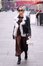 ASHLEY ROBERTS Leaves Global Radio Studios in London 01/24/2022