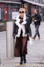 ASHLEY ROBERTS Leaves Global Radio Studios in London 01/24/2022