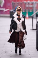 ASHLEY ROBERTS Leaves Global Radio Studios in London 01/24/2022