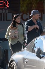 AUDRA MADRI and Josh Duhamel Out for Coffee in Los Angeles 01/20/2022