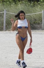AUDRI NIX in Bikini at a Beach in Miami 01/10/2022