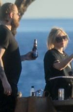 AVRIL LAVIGNE Fishing with Friends off the Coast in Malibu 01/11/2022