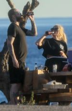 AVRIL LAVIGNE Fishing with Friends off the Coast in Malibu 01/11/2022