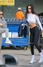BELLA HADID and HAILEY BIEBER Out in Los Angeles 01/08/2022