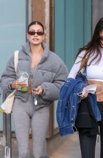 BELLA HADID and HAILEY BIEBER Out in Los Angeles 01/08/2022