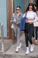 BELLA HADID and HAILEY BIEBER Out in Los Angeles 01/08/2022