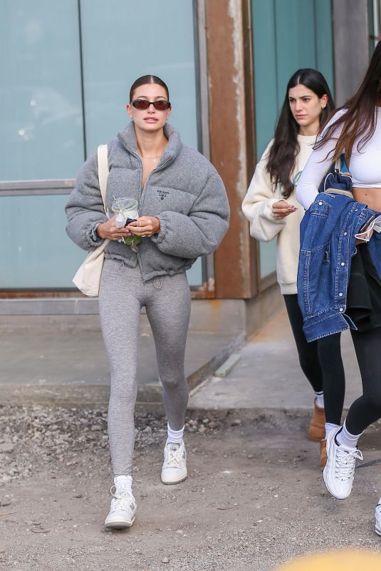 BELLA HADID and HAILEY BIEBER Out in Los Angeles 01/08/2022