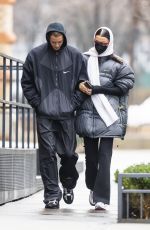 BELLA HADID and Marc Kalman Out on New Years Day in New York 01/01/2022