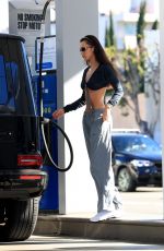 BELLA HADID at a Gas Station in Los Feliz 01/11/2022