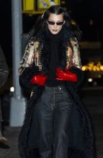 BELLA HADID Leaves Gigi