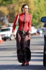 BELLA HADID Out and About in Los Feliz 01/18/2022