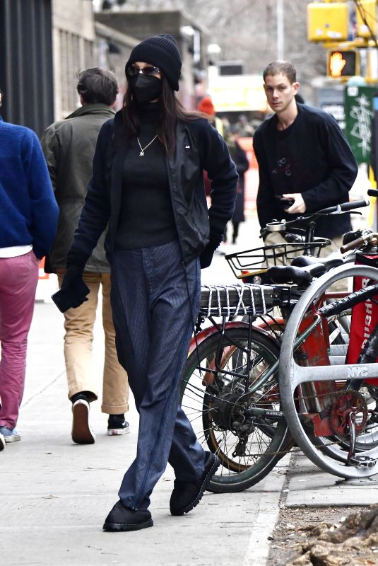 BELLA HADID Out on New Year
