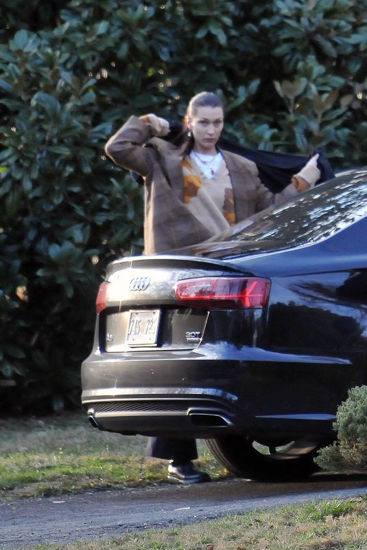 BELLA HADID Out with Family in Reston 01/19/2022