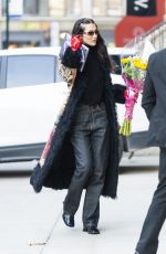 BELLA HADID Picks up Some Flowers Out in New York 01/24/2022