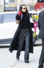 BELLA HADID Picks up Some Flowers Out in New York 01/24/2022