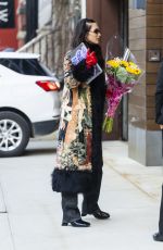 BELLA HADID Picks up Some Flowers Out in New York 01/24/2022