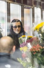 BELLA HADID Picks up Some Flowers Out in New York 01/24/2022