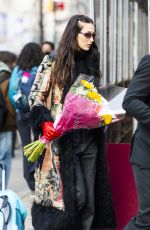 BELLA HADID Picks up Some Flowers Out in New York 01/24/2022
