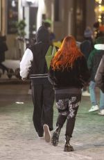 BELLA THORNE and Benjamin Mascolo Out in Rome 01/29/2022