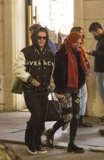 BELLA THORNE and Benjamin Mascolo Out in Rome 01/29/2022