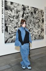 BILLIE EILSIH at Artists Inspired by Music: Interscope Reimagined Art Exhibit in Los Angeles 01/26/2022