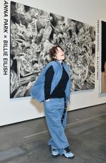 BILLIE EILSIH at Artists Inspired by Music: Interscope Reimagined Art Exhibit in Los Angeles 01/26/2022