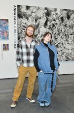 BILLIE EILSIH at Artists Inspired by Music: Interscope Reimagined Art Exhibit in Los Angeles 01/26/2022