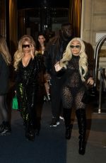BLAC CHYNA and DENCIA Leave Their Hotel in Paris 01/20/2022