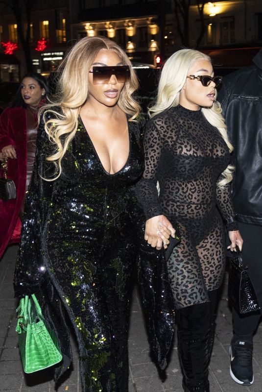 BLAC CHYNA and DENCIA Leave Their Hotel in Paris 01/20/2022
