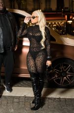BLAC CHYNA and DENCIA Leave Their Hotel in Paris 01/20/2022