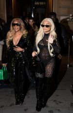 BLAC CHYNA and DENCIA Leave Their Hotel in Paris 01/20/2022