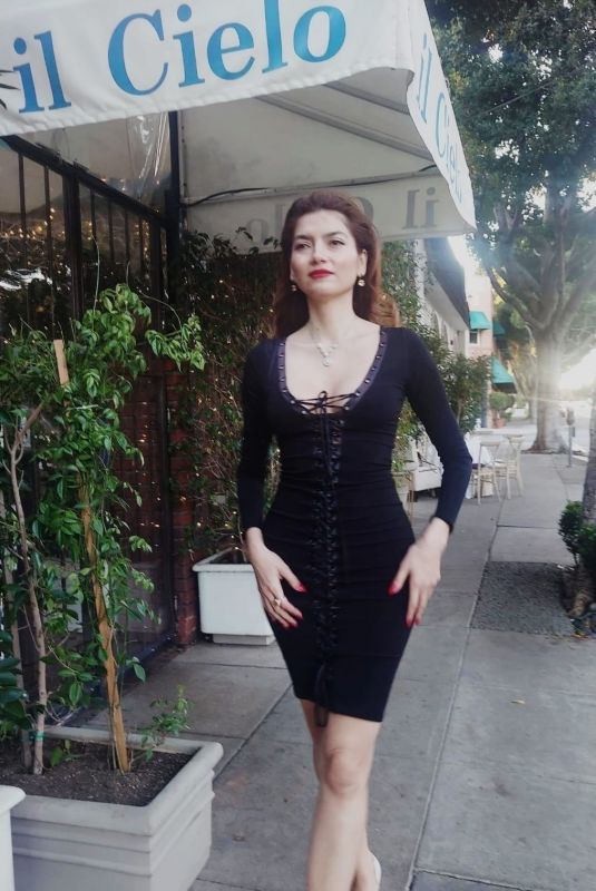 BLANCA BLANCO Out for Dinner at Il Pastaio in Beverly Hills 01/23/2022