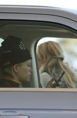 BRAUNWYN WINDHAM-BURKE and VICTORIA BRITO at a Gas Station in Palm Springs 01/03/2022