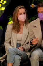 BRIE LARSON at Portland Trail Blazers vs LA Lakers Game at Crypto.Com Arena 12/31/2021