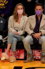 BRIE LARSON at Portland Trail Blazers vs LA Lakers Game at Crypto.Com Arena 12/31/2021