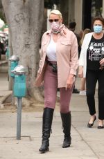 BRIGITTE NIELSN Out with Her Mother at Ivy Restaurant in West Hollywood 01/12/2022