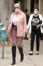 BRIGITTE NIELSN Out with Her Mother at Ivy Restaurant in West Hollywood 01/12/2022
