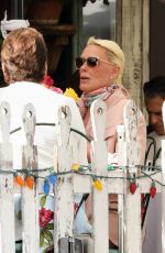 BRIGITTE NIELSN Out with Her Mother at Ivy Restaurant in West Hollywood 01/12/2022
