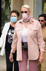 BRIGITTE NIELSN Out with Her Mother at Ivy Restaurant in West Hollywood 01/12/2022