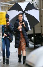 BRITNE OLDFORD on the Set of Dead Ringers in New York 01/09/2022