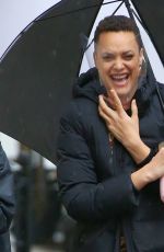 BRITNE OLDFORD on the Set of Dead Ringers in New York 01/09/2022