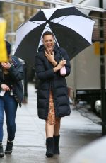 BRITNE OLDFORD on the Set of Dead Ringers in New York 01/09/2022