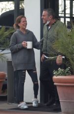 BROKE BURKE Visits a Friend in Malibu 01/19/2022