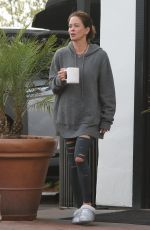 BROKE BURKE Visits a Friend in Malibu 01/19/2022