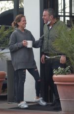 BROKE BURKE Visits a Friend in Malibu 01/19/2022