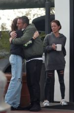 BROKE BURKE Visits a Friend in Malibu 01/19/2022