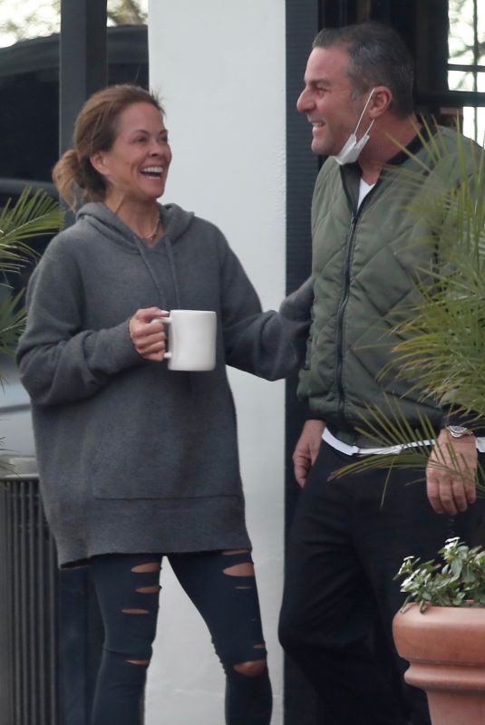 BROKE BURKE Visits a Friend in Malibu 01/19/2022
