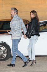 BROOKE BURKE and Scott Rigsby out for Dinner at Nobu in Malibu 01/20/2022