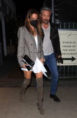 BROOKE BURKE and Scott Rigsby Out for Dinner Date at Giorgio Baldi in Santa Monica 01/21/2022