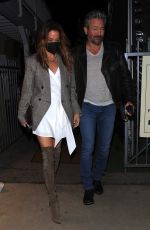 BROOKE BURKE and Scott Rigsby Out for Dinner Date at Giorgio Baldi in Santa Monica 01/21/2022